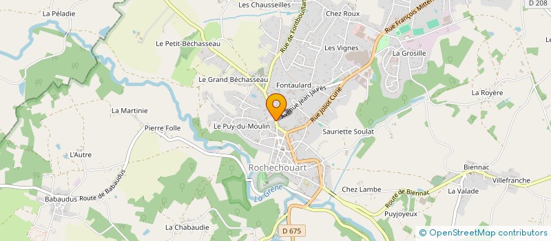 localisation de l'entreprise MONSIEUR FRANCOIS MERIGAUD  ROCHECHOUART