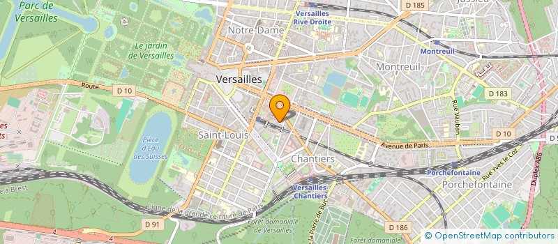 localisation de l'entreprise MONSIEUR FRANCOIS METENIER à VERSAILLES