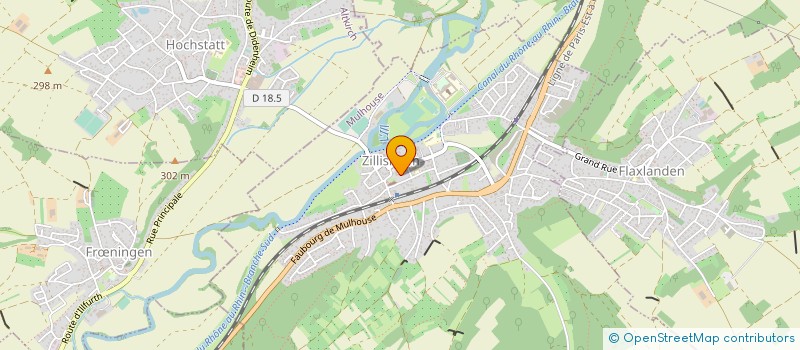 localisation de l'entreprise MONSIEUR FRANCOIS MEYER  ZILLISHEIM