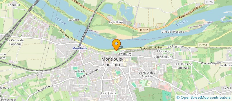 localisation de l'entreprise MONSIEUR FRANCOIS MICHAUD  MONTLOUIS-SUR-LOIRE