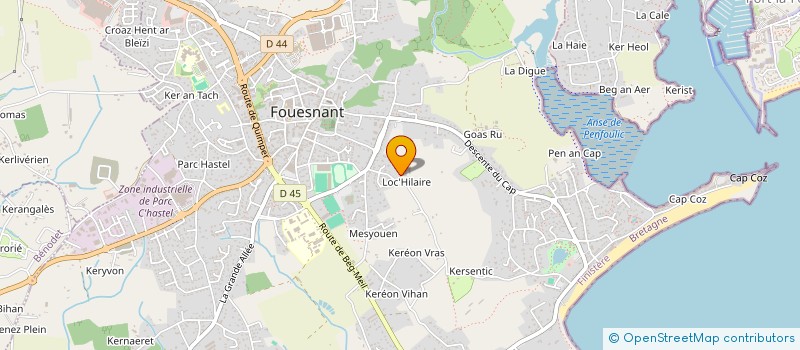 localisation de l'entreprise MONSIEUR FRANCOIS MICHEL  FOUESNANT