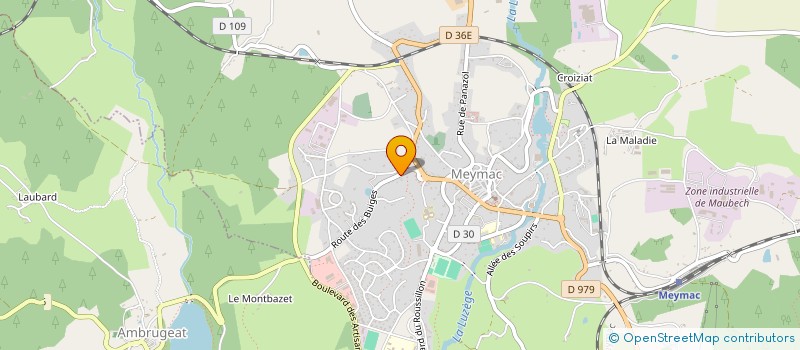 localisation de l'entreprise MONSIEUR FRANCOIS MIGNON  MEYMAC