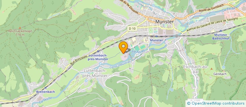 localisation de l'entreprise MONSIEUR FRANCOIS MILLOT  LUTTENBACH-PRES-MUNSTER