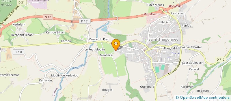 localisation de l'entreprise MONSIEUR FRANCOIS MINGAM à SAINT-THEGONNEC LOC-EGUINER