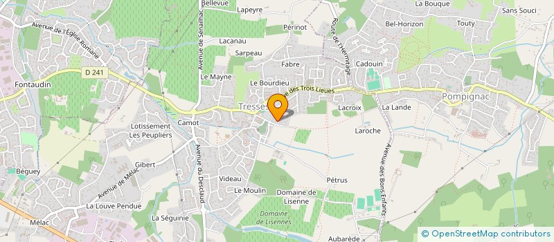 localisation de l'entreprise MONSIEUR FRANCOIS MOLERES  POMPIGNAC