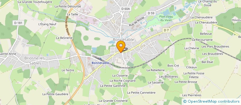 localisation de l'entreprise MONSIEUR FRANCOIS MONIN  BONNETABLE