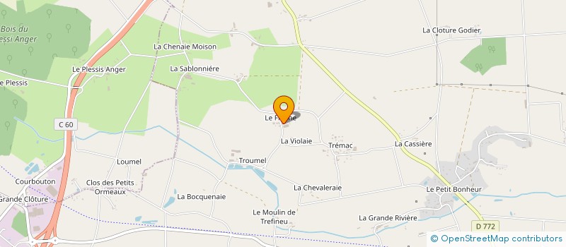 localisation de l'entreprise MONSIEUR FRANCOIS MONNIER à GUIPRY-MESSAC