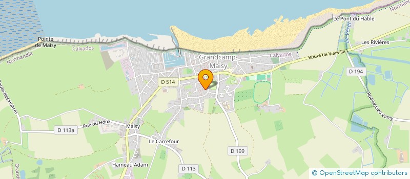 localisation de l'entreprise MONSIEUR FRANCOIS MONTAGNE  GRANDCAMP-MAISY