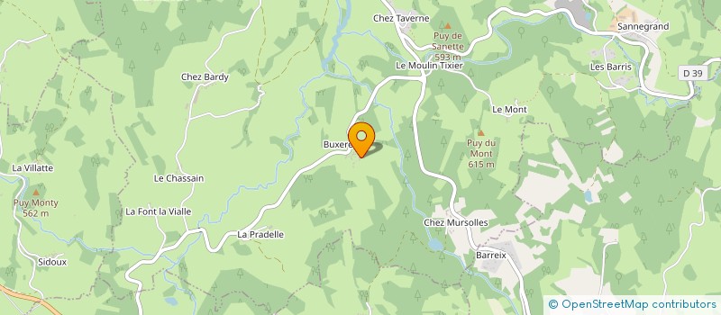 localisation de l'entreprise MONSIEUR FRANCOIS MONTAGNON à SAINT-SILVAIN-BELLEGARDE