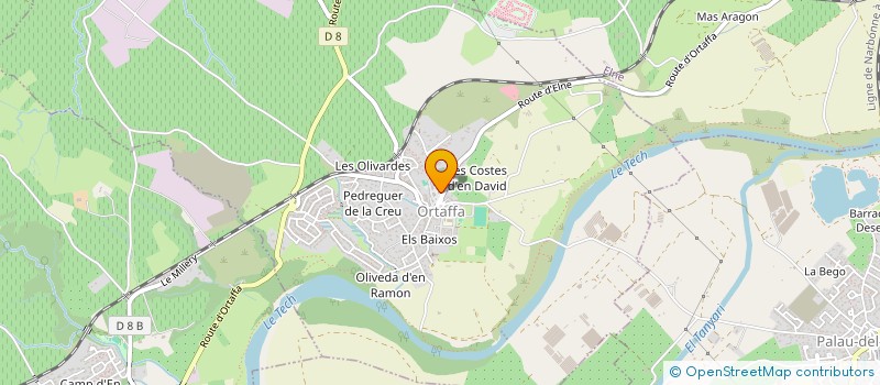 localisation de l'entreprise MONSIEUR FRANCOIS MONTALAT  ORTAFFA