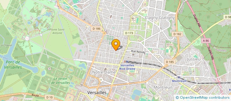 localisation de l'entreprise MONSIEUR FRANCOIS MONTAVILLE à VERSAILLES