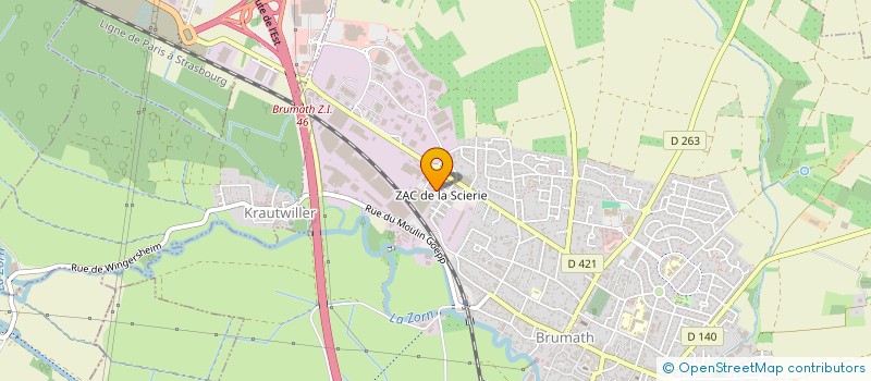 localisation de l'entreprise MONSIEUR FRANCOIS MONTEIL  BRUMATH