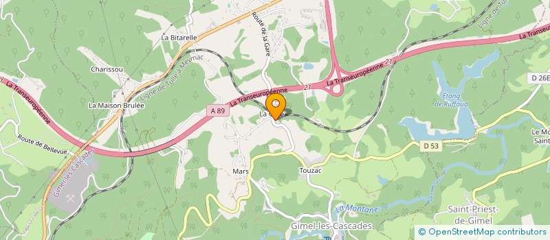 localisation de l'entreprise MONSIEUR FRANCOIS MONTEIL  GIMEL-LES-CASCADES