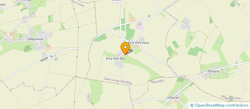 localisation de l'entreprise MONSIEUR FRANCOIS MOREAU  SAINT-LOUP-DES-BOIS