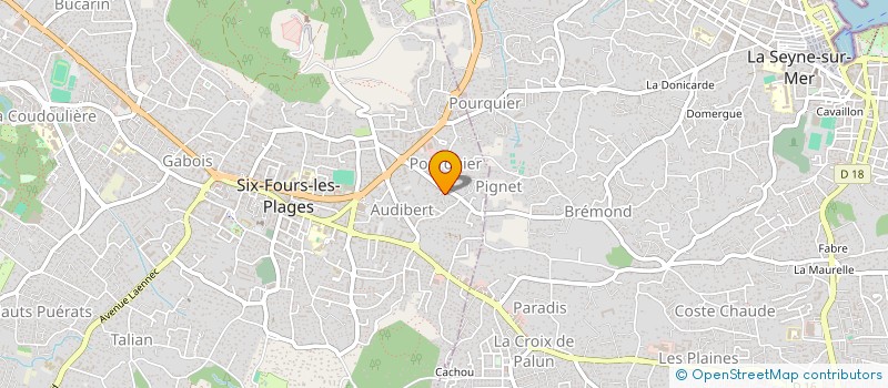 localisation de l'entreprise MONSIEUR FRANCOIS MOREAU à SIX-FOURS-LES-PLAGES