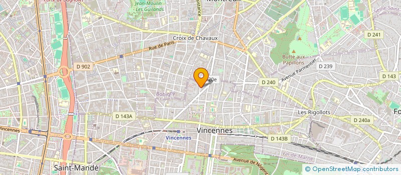 localisation de l'entreprise MONSIEUR FRANCOIS MOREL  VINCENNES