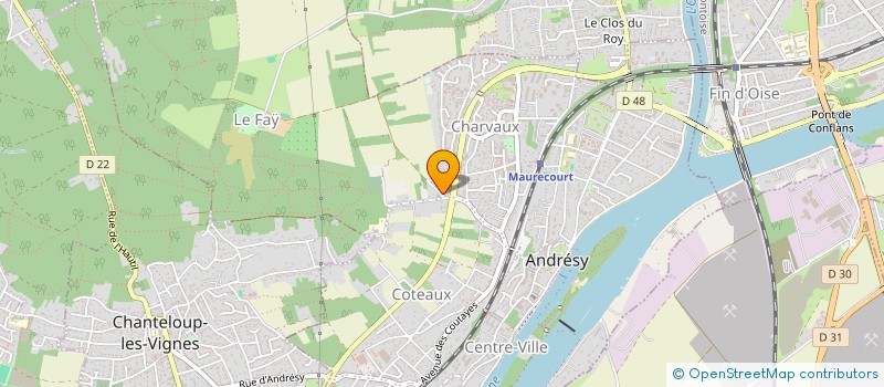 localisation de l'entreprise MONSIEUR FRANCOIS MOREL DES VALLONS  ANDRESY