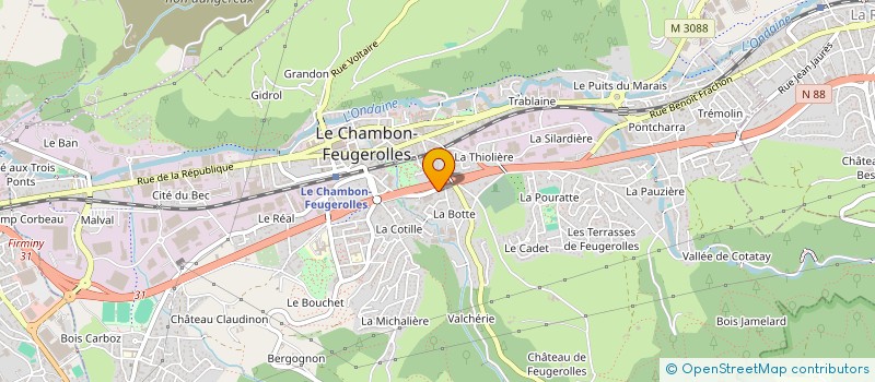 localisation de l'entreprise MONSIEUR FRANCOIS MORELLO à LE CHAMBON-FEUGEROLLES