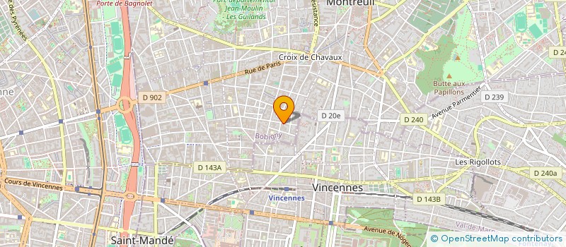 localisation de l'entreprise MONSIEUR FRANCOIS MORET à MONTREUIL