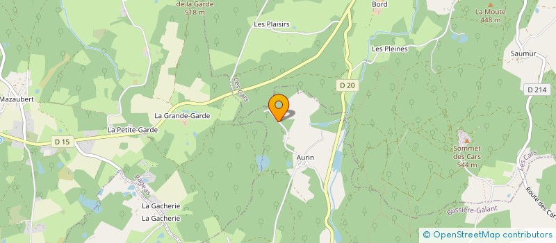 localisation de l'entreprise MONSIEUR FRANCOIS MORLIER à BUSSIERE-GALANT