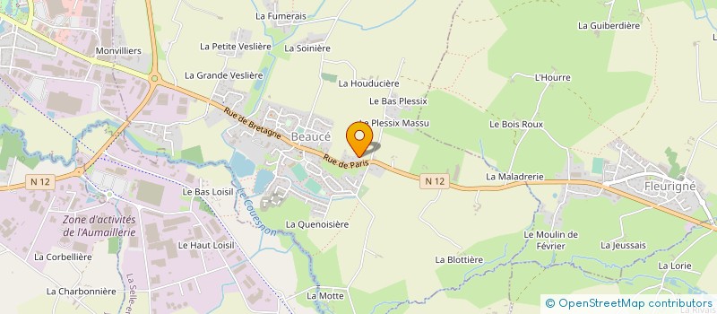 localisation de l'entreprise MONSIEUR FRANCOIS MOUAZE  PARIGNE