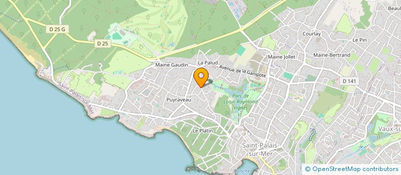 localisation de l'entreprise MONSIEUR FRANCOIS MOUSSET  SAINT-PALAIS-SUR-MER