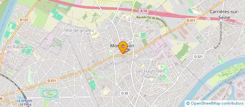 localisation de l'entreprise MONSIEUR FRANCOIS MUDRY  MONTESSON