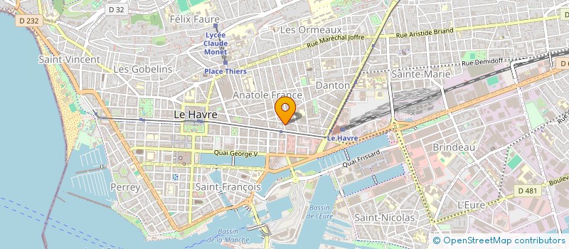 localisation de l'entreprise MONSIEUR FRANCOIS MURA  LE HAVRE