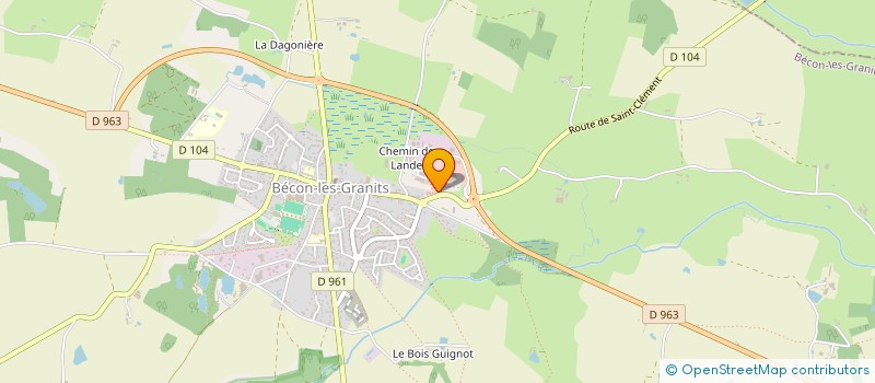 localisation de l'entreprise MONSIEUR FRANCOIS NEVEUX à BECON-LES-GRANITS