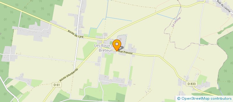 localisation de l'entreprise MONSIEUR FRANCOIS NOEL  LES BAUX-DE-BRETEUIL