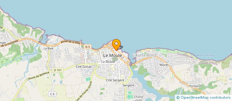 localisation de l'entreprise MONSIEUR FRANCOIS NOUY à LE MOULE