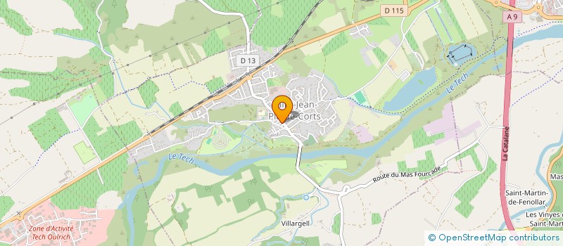 localisation de l'entreprise MONSIEUR FRANCOIS NUELL  SAINT-JEAN-PLA-DE-CORTS