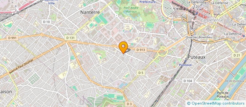 localisation de l'entreprise MONSIEUR FRANCOIS OLLIVIER  NANTERRE