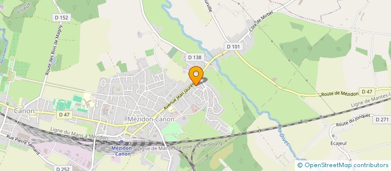 localisation de l'entreprise MONSIEUR FRANCOIS OLLIVIER  MEZIDON VALLEE D'AUGE