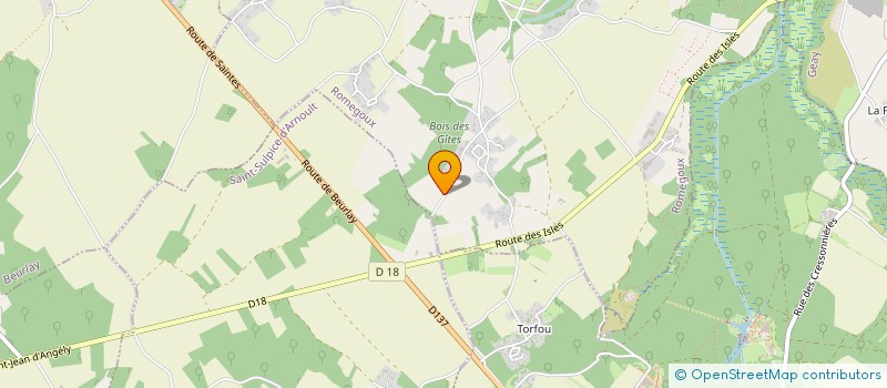 localisation de l'entreprise MONSIEUR FRANCOIS ORIEUX  ROMEGOUX