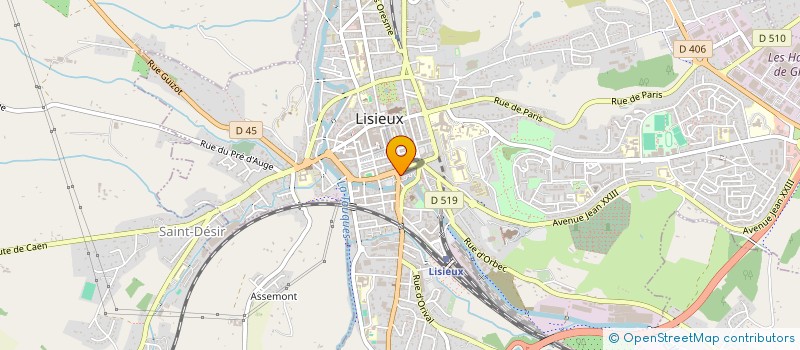 localisation de l'entreprise MONSIEUR FRANCOIS OSSEMONT  LISIEUX