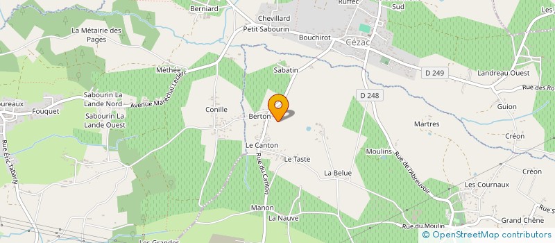 localisation de l'entreprise MONSIEUR FRANCOIS OUEDRAOGO  CUBNEZAIS