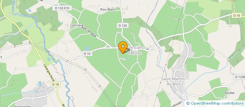 localisation de l'entreprise MONSIEUR FRANCOIS PAPELARD  SAINT-CIERS-D'ABZAC