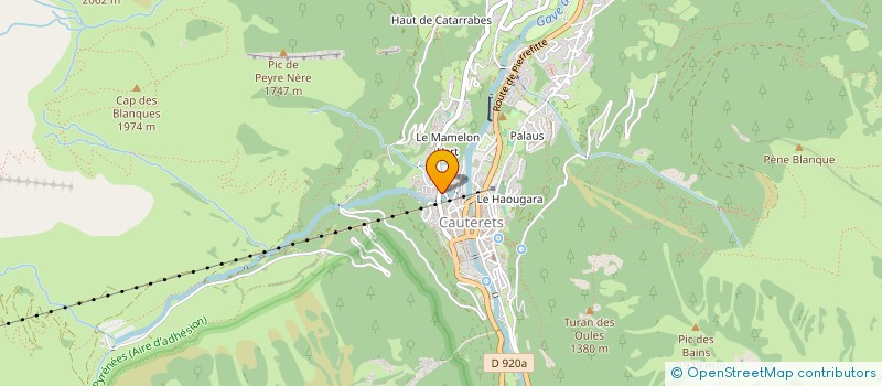 localisation de l'entreprise MONSIEUR FRANCOIS PARNAUD à CAUTERETS