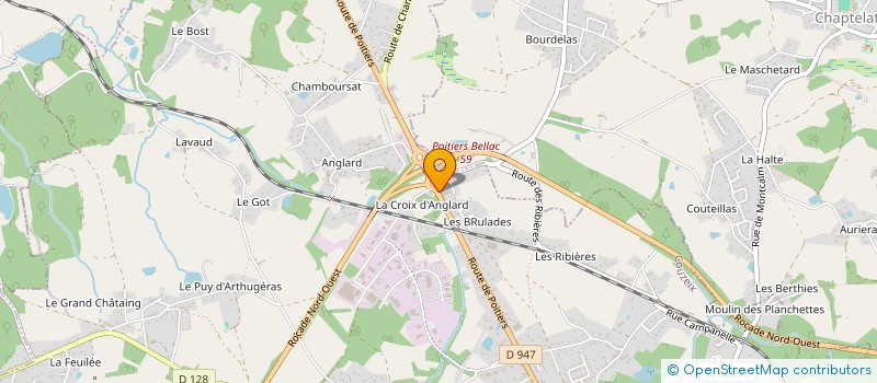 localisation de l'entreprise MONSIEUR FRANCOIS PARREAU à COUZEIX