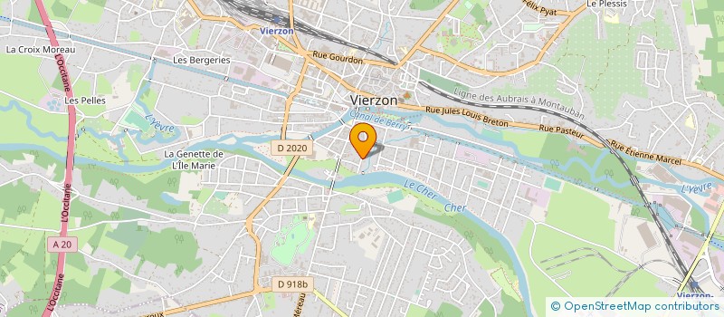 localisation de l'entreprise MONSIEUR FRANCOIS PASQUIER  VIERZON