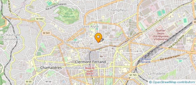 localisation de l'entreprise MONSIEUR FRANCOIS PASSEMARD à CLERMONT-FERRAND