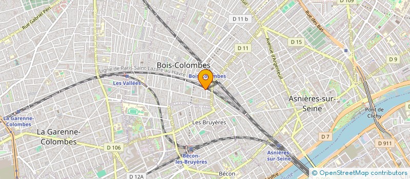localisation de l'entreprise MONSIEUR FRANCOIS PASSEMART à BOIS-COLOMBES