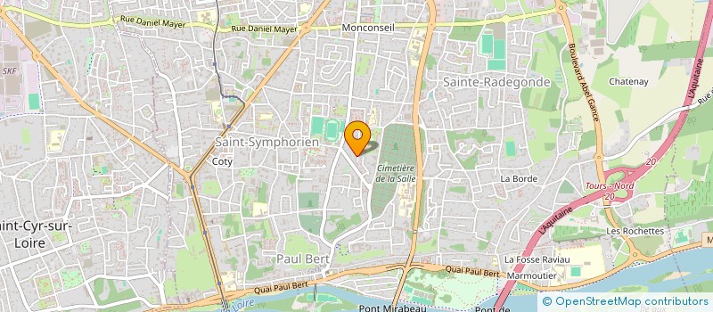 localisation de l'entreprise MONSIEUR FRANCOIS PAUL  TOURS