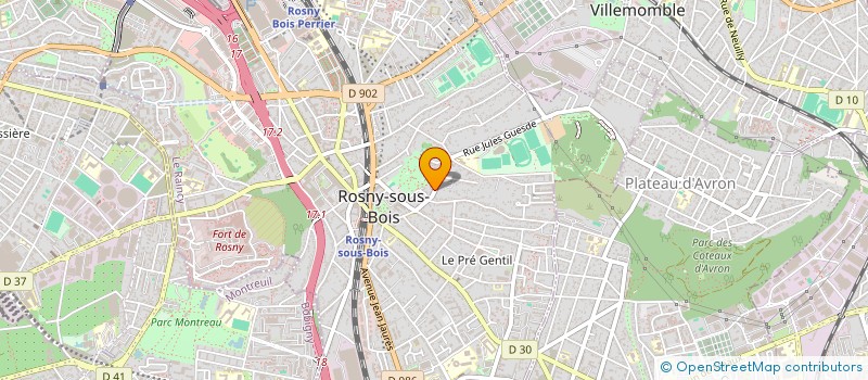 localisation de l'entreprise MONSIEUR FRANCOIS PAYET à ROSNY-SOUS-BOIS