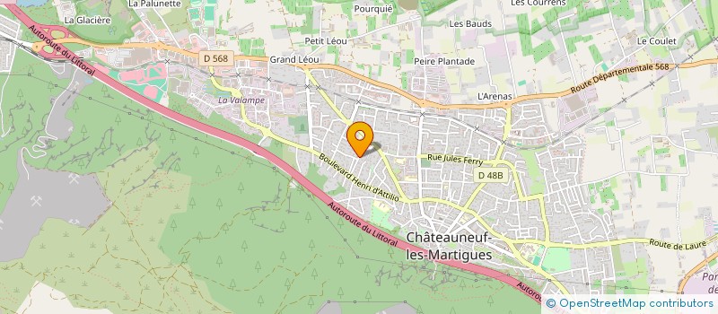 localisation de l'entreprise MONSIEUR FRANCOIS PECH-GOURG  CHATEAUNEUF-LES-MARTIGUES