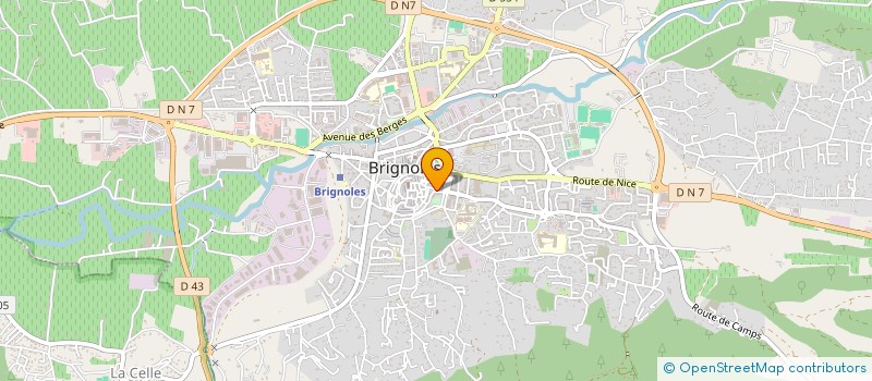 localisation de l'entreprise MONSIEUR FRANCOIS PEIRONE  BRIGNOLES