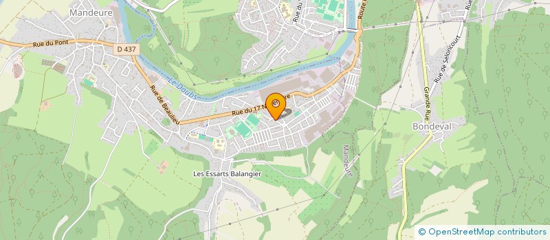 localisation de l'entreprise MONSIEUR FRANCOIS PELIER  MANDEURE