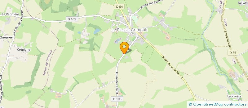 localisation de l'entreprise MONSIEUR FRANCOIS PELOUIN  LES MONTS D'AUNAY