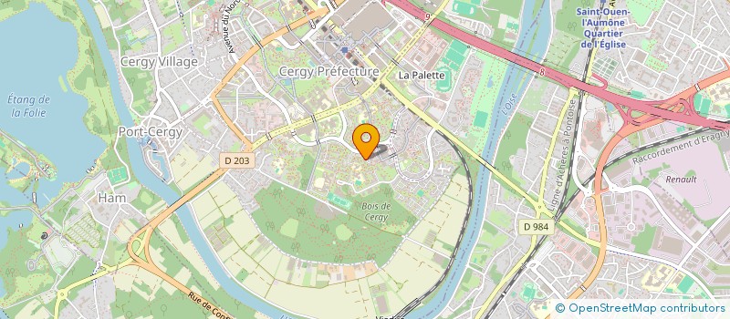 localisation de l'entreprise MONSIEUR FRANCOIS PERON  CERGY